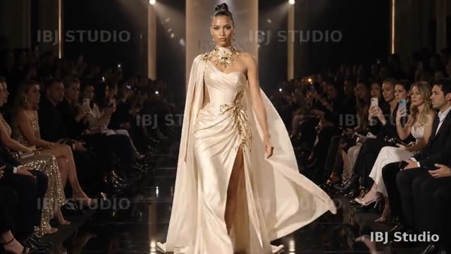 Couture runway walk